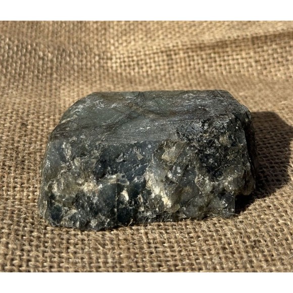 Labradorite Raw and Semi-Polished Specimen Slab 2.5" x 3" - Picture 10 of 12